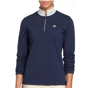 Lady Hagen Toile Rib 1/4th Zip Pullover